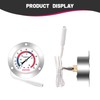 GOATACURA Vapor Capillary Refrigeration Thermometer, Stainless Steel Flanged Panel Mount,