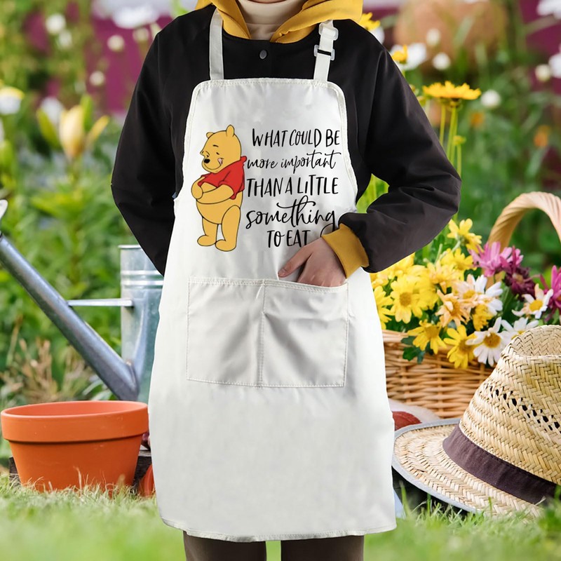 JTOUK Pooh Bear Kitchen Apron Cartoon Character Fans Gift Pooh