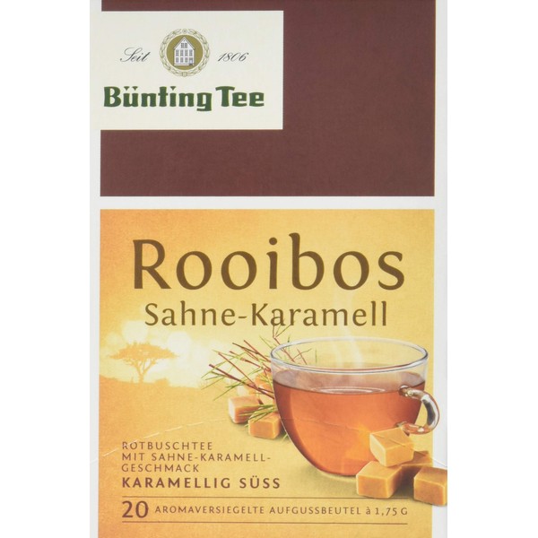 Bünting Tee Rooibos Cream Caramel 20 x 1.75 g