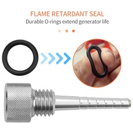 MOEBULB Magnetic Tip Oil Dipstick Dip Stick Compatible with Predator 3500 Watt 3500W Inverter Generator w/O-Ring - Silver