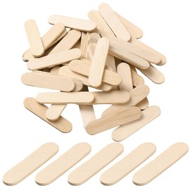 CREATCABIN 500Pcs Mini Wood popsicles Sticks Ice Cream Sticks Small 1.57 x 0.37 Inch Natural Wooden Blank Uncolored Craft Food Accessories for Ice Cream popsicles Stirring Art Projects DIY Making