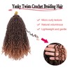 FFDDear 8 Inch Pre-Looped Yanky twist crochet hair 8 Packs