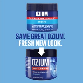 Ozium 4.5 Oz. Odor Eliminating Gel for Homes, Cars, Offices and More, Original, 4 Pack