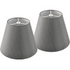 GOSO Bamboo Gray Lamp Shade Set of 2 Small- 5