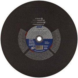 Norton High Speed Metal Decking Reinforced Abrasive Cut-off Wheel, Type 01, Aluminum Oxide, 1" Arbor, 16" Diameter x 1/8" Thickness (Pack of 1)