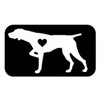 EZ-STIK German Shorthaired Pointer Little HeartJ609 6 inch dog decal