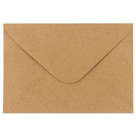Kraft Paper Envelopes, pack of 100, high quality: 110 g/m², Envelopes, Cover, Letter Envelopes, Envelope for Greeting Cards, Invitations and Birthday Cards
