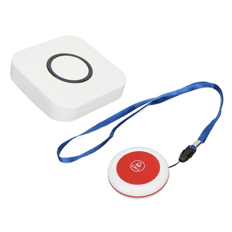 Wireless Caregiver Pager 4 Level Volume Waterproof SOS Alert Button