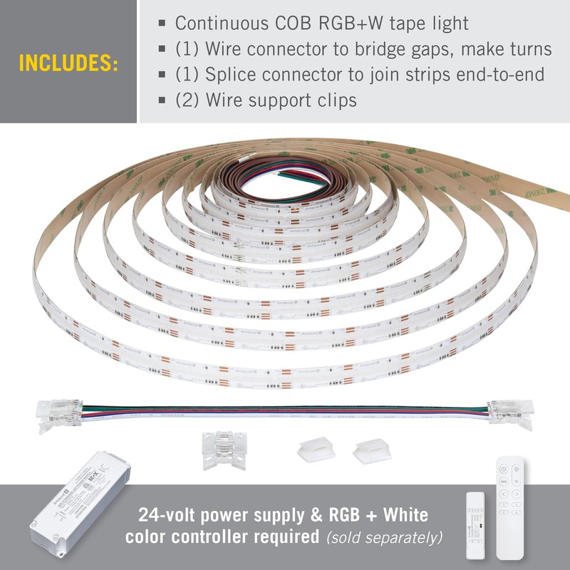 Armacost Lighting RibbonFlex Pro 24V COB LED Strip Light Tape