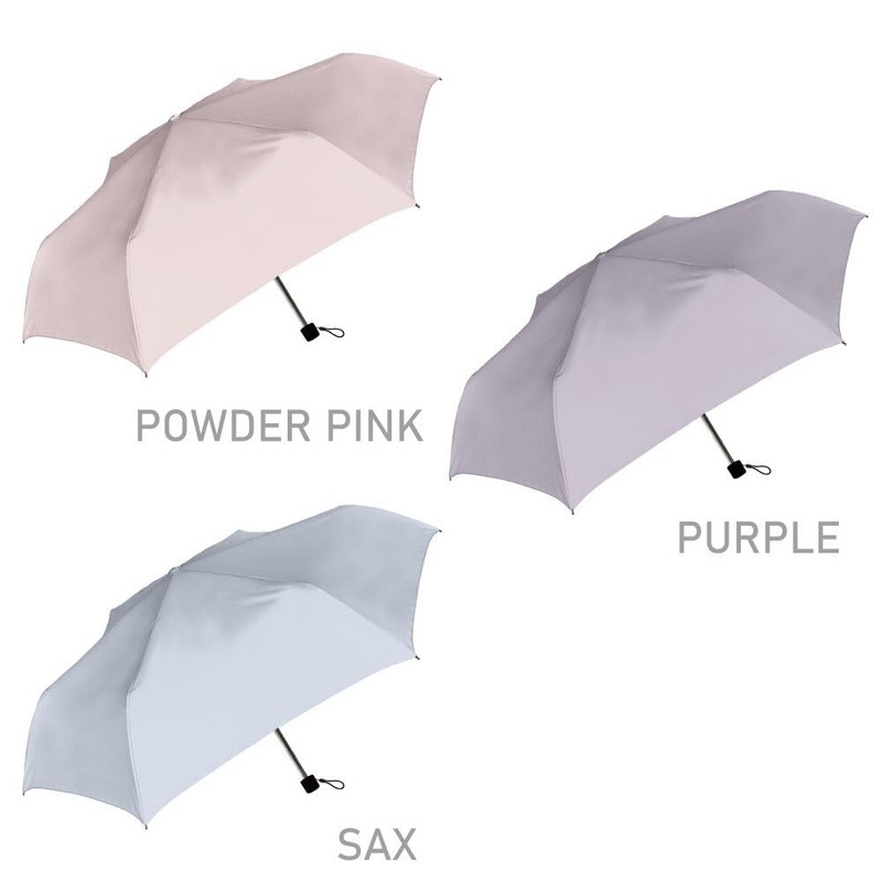Nakatani Natural Basic Folding Umbrella, UV All-Weather Navy, For Rain