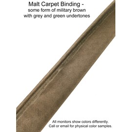 Instabind - DIY Carpet Binding - Turn Carpet Scraps into Area Rugs - Sold in 5 ft Incriments (Malt)