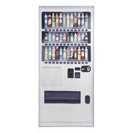Noren - Cortina japonesa para puerta con imagen de máquina expendedora impresa larga (diseño1)