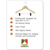 Kids Hangers with Metal Clips Pant Bar 4T-10 (Natural Wood)