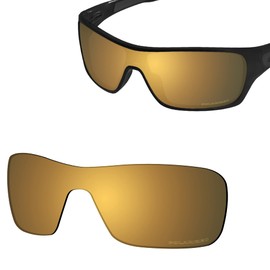 SAUCER Premium Replacement Lenses & Nosepads for Oakley Turbine Rotor OO9307 Sunglasses High Defense - Bronze Gold Polarized