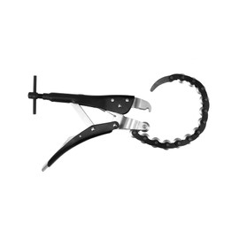 QWORK Tailpipe Cutter, Exhaust Tube Chain Cutter, Black Carbon Steel Chain Exhaust Pipe Cutter Tool with Pipe Cutter Chain/Cutting Wheels