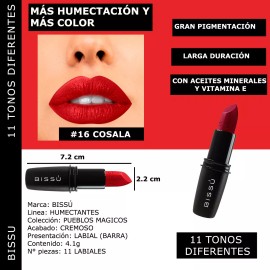 Bissú Kit Set 11 Labiales Bissu Humectante Tonos Rojos