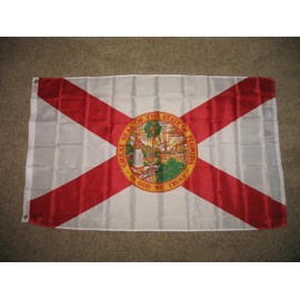 3X5 Usa Flag & State Of Florida 3X5 Flag Banner