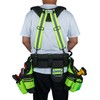 MELOTOUGH Reflective Safety Tool Belt with Suspenders Tool Bag Supenders