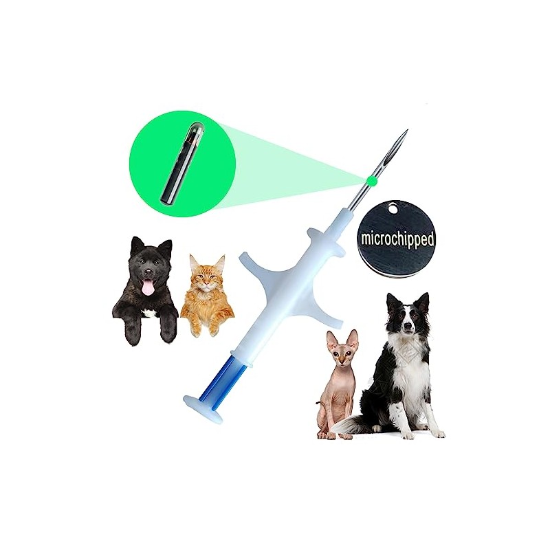 Manruta Pet ID Microchip for Dogs and Cats 1.25X7 mm