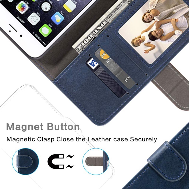 Shantime Stylish Leather Wallet Case Compatible with AGM G1 Pro,