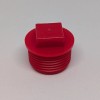 Caplugs P-68H RED HDPE Plastic Threaded Plug for 3/4 inch