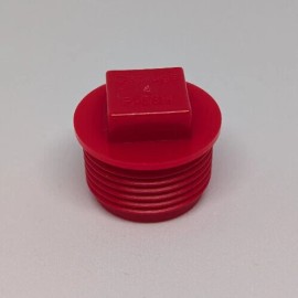 Caplugs P-68H RED HDPE Plastic Threaded Plug for 3/4 inch NPT Pipe Fittings