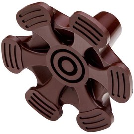 Kay Hospire Rubber Cane Toe, Large, 0.6 inches (16 mm), Brown