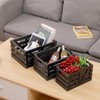 HTAYUXWO Storage Crates Nesting Wooden Boxes 3 Pack,Wood Storage Crates