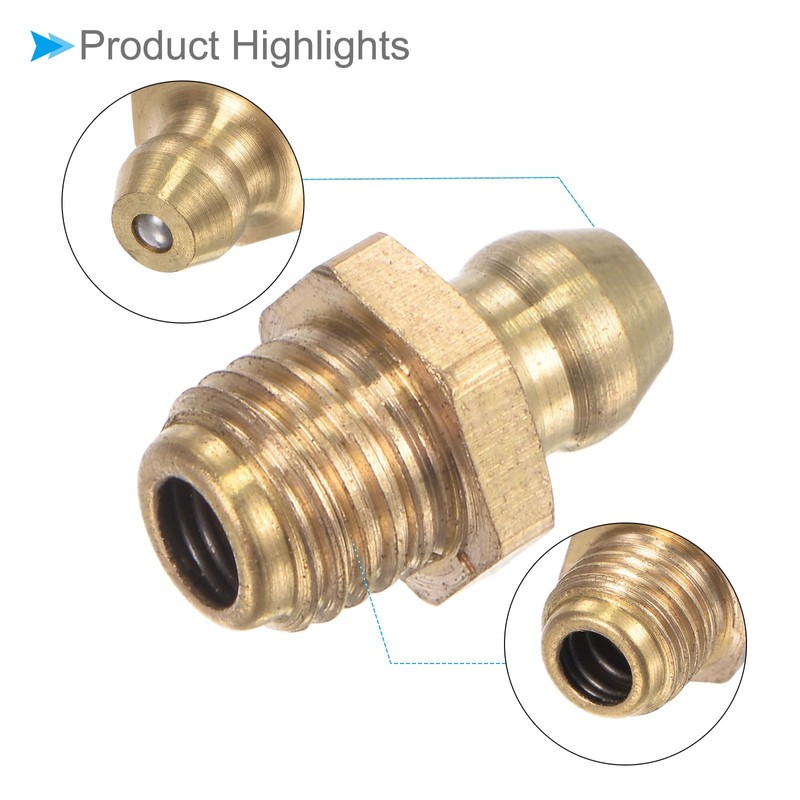 CoCud Brass Straight Lube Nipple | M8x1mm Meter | Hydraulic