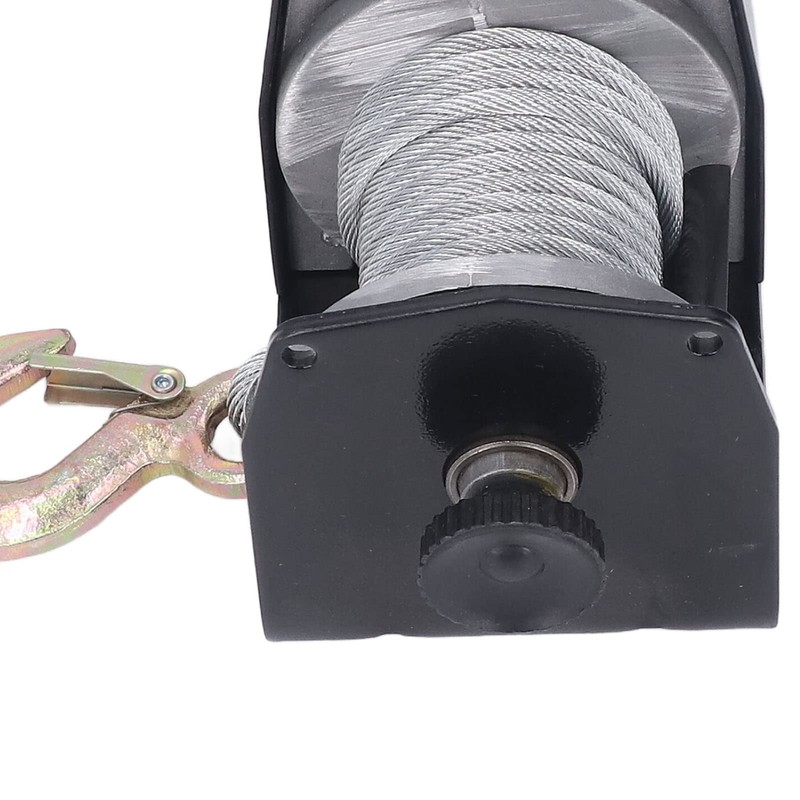 Electric Winch, 24V 2000LBS Load Capacity Electric Steel Cable ATV