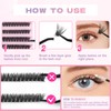 Glowing Win Individual Eyelash Extensions Set DIY 60D Cluster Lashes