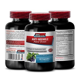 Píldoras de resveratrol - Píldoras antiarrugas - El mejor cuidado de la piel antienvejecimiento, suplementos de colágeno, resveratrol, ácido hialuróni