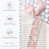 Dazoratix Floral Acrylic Bookmark Blanks - 60 Pcs Cute Flower