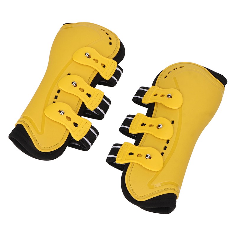 2Pcs Horse Tendon Boots Open Front Adjustable Breathable Horse Front