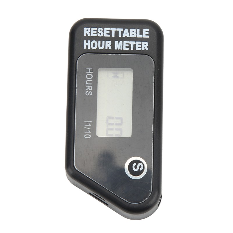 Motorcycle Digital Tach Hour Meter LCD Display Timer IP68 Waterproof