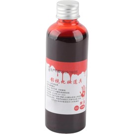Sangre Falsa Profesional, Cicatrices de Heridas Especiales, Maquillaje para Halloween, Zombi, Vampiro, Monstruo Payaso, Líquida, 100 ml
