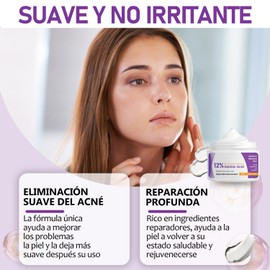 Suero Facial Ácido Azelaico12%,Crema de Acido Azelaico, Apta para Piel Sensible,Para Hombres y Mujeres,Paquete de 3