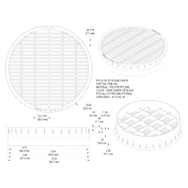 Polylok 10" Pipe Grate (Black)