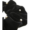 Vingtaine HS-164-BK- Velour, Big, Scrunchy, Elegant, Volume, Hair Access, Stylish,