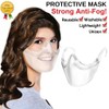Generic Durable Mask Face Shield Combination PC Reusable Clear Face