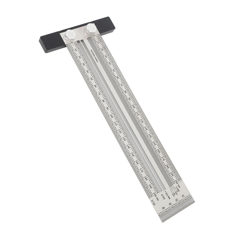 Ultra Accurate Marking T Ruler Stainless Steel Woodworking Scribing T