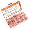 Copper Washer Assortment Set, HELIFOUNER 300 Pieces 12 Sizes Copper