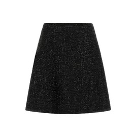 GUESS Women's Eco Tamara Flare Skirt, Black and White Tweed