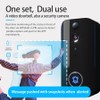 Wireless Doorbell Camera with Chime, 4000mAh Battery, Night Vision Smart