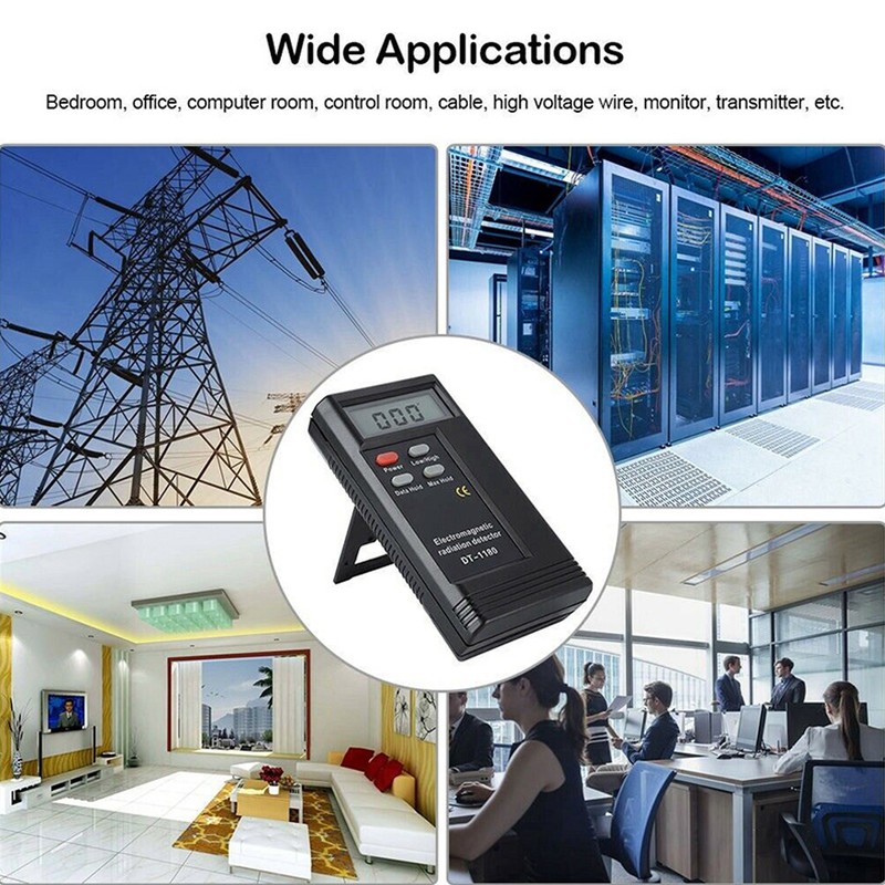 Electromagnetic Wave Radiation Tester Fast Testing Portable Handheld Digital EMF