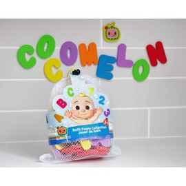 CoComelon Bath Foam Collection - Bath Letters & Numbers - ABC - 123 - EVA Bath Foams - Children's Bath Gift Set
