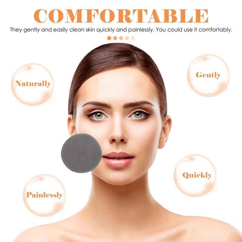 FOMIYES 26pcs Women Face Wipes Makeup Remover Pads Washable Mat