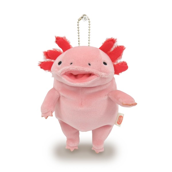 Shinada Global Mochi Series MOUP-0088P Mochi Axolotl Plushie, Stuffed Animal, 2.8 x 2 x 5.5 inches (7 x 5 x 14 cm), Mini, Pink