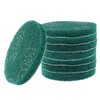 Hordion 8Pcs Scrub Pads Round Scrubber Scouring Pads Abrasive Scuffing