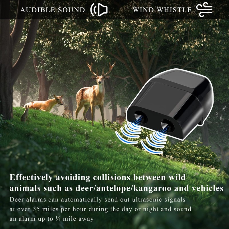 Yourkar 8 PCS Deer Whistles, Deer Warning Devices with Waterproof